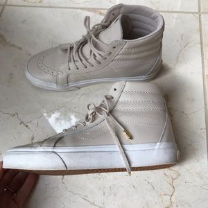 Vans sk8 hi mono leather
